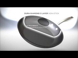 Curtis Stone Stainless Steel DuraDiamond Nonstick 5piece Cookware Set