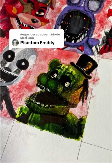 Respondendo a @Maxi_888 phantom Freddy - five nights at freddy's / fnaf Next? #fivenightsatfreddys #fnaf #toyfreddy #drawing