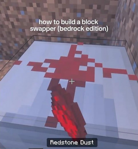 Tutorial On How to build a block swapper (bedrock edition) #minecraft #shorts #gaming #tutorial