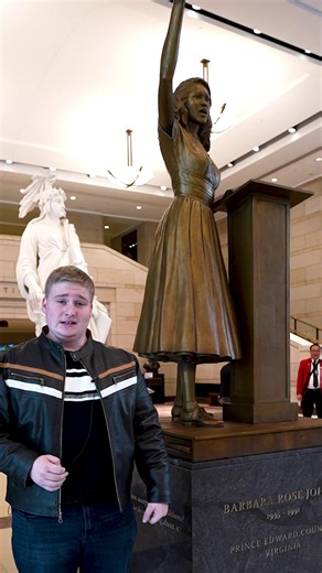 [Unscripted] by Guided Tours DC™ on Instagram: "A New Statue at the US Capitol is always exciting! Here's a brief rundown of the Barbara Rose Johns story with Rett! Want to find out more amazing details? Take an Unscripted Tour of the US Capitol and Library of Congress with us today! Book today at the link in our bio! #UnscriptedTours #USCapitol #BarbaraRoseJohns #WashingtonDC"