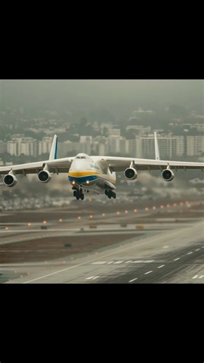 Antonov An-225 Mriya Dominates the Rain-Soaked Runway with a Majestic Landing at Los Angeles International Airport #An225 #Mriya #WetRunway #LAX #AviationLovers | PJ Daddy