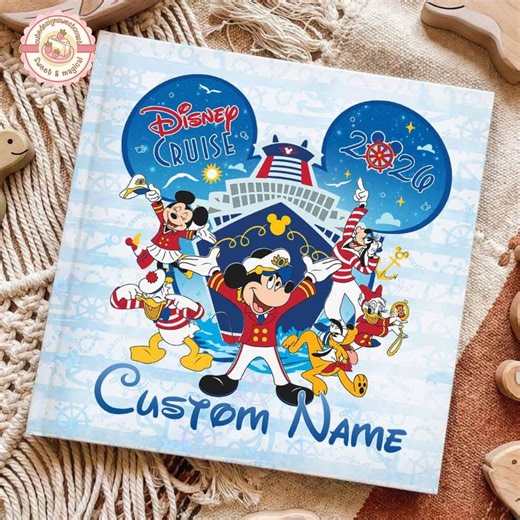 Personalized Disney Cruise Line Autograph Book, Disney Cruise Line, Mickey and Friends Cruise Booknote, Wish Dream Wonder Magic Disney Gifts - Etsy