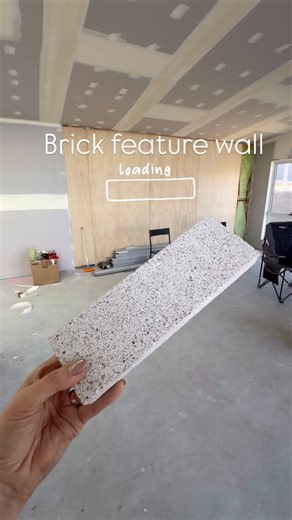 1.8K views · 17 reactions | Brick slip feature wall completed ✔️ using our Pure White Refined 25mm Brick Slips #brick #featurewall #brickslips #internalbrick #interiordesign | Island Block & Paving | Facebook