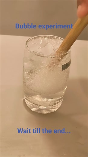 the bubble experiment is very fun and easy to do