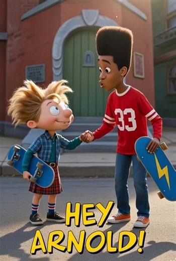 Imagine if Hey Arnold! jumped straight into live-action… 😱🏙️ Arnold, Gerald, and Phoebe looking WAY too real in this photoreal AI glow-up! Golden-hour vibes in Hillwood, just like the old days. Would you watch a full live-action version? Drop a 🏈 if you’re team Arnold! #HeyArnold #LiveAction #AIGenerated #Photorealistic #Nostalgia ”
