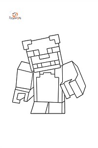 Minecraft Freddy coloring page ♥ Online and Print for Free!