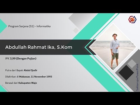 Cara Membuat halaman profil di PowerPoint - Membuat Profil Wisudawan