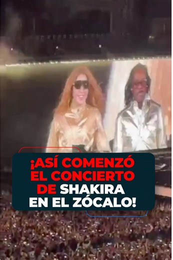 Concierto emocionante de Shakira en el Zócalo CDMX