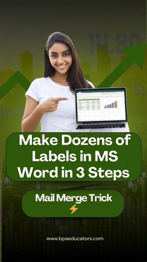 Still creating labels one by one in MS Word?That’s slow. Let’s do it smartly in 3 easy steps 😎