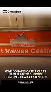Great Western Railway has donated a High Speed Train Castle Class nameplate to the Helston Railway, and it is now set to be sold through a sealed bid auction to help fund the heritage line’s extension towards Helston. Read more on CornishStuff.com #Cornwall #CornishStuff | CornishStuff | Facebook