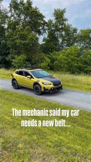 My #Crosstrek needs a new belt?! #subaru #repairs