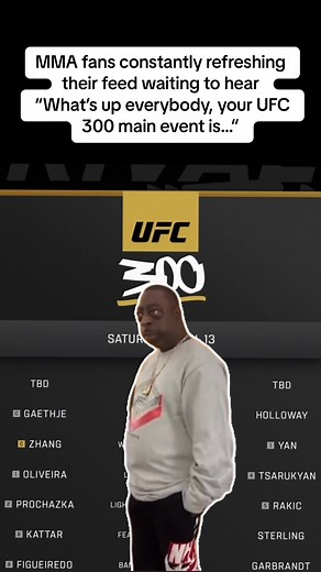 Gone over every possible scenario multiple times at this point. #mmamemes #ufcmemes #ufc300