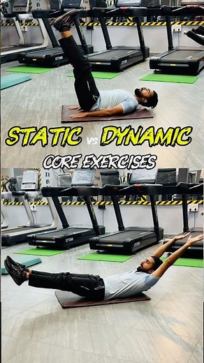 Static vs dynamic core exercises #coreworkout #calisthenics #abs #tutorial #learning #motivation