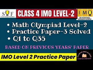 SOF IMO Level 2 Practice Paper-3 Solved for Class 4 Students?#imoclass4
