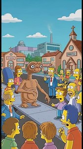 ET X Simpsons #shorts #ettheextraterrestrial
