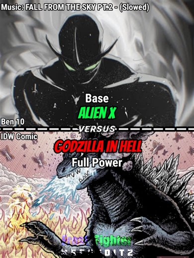 Request | Alien X vs Godzilla in Hell | #ben10 #idwcomics #godzilla
