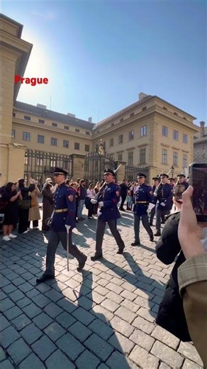 The ceremonial changing of the guard #travel #shorts #prague #europe #views