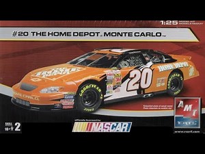 Tony Stewart Monte Carlo #20 NASCAR 1-25 Scale AMT #38070 -Model Kit Build & Review