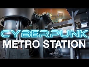 DIY Sci-Fi Terrain: Cyberpunk Metro Station Industrial Scenery for Warhammer 40k Necromunda Infinity