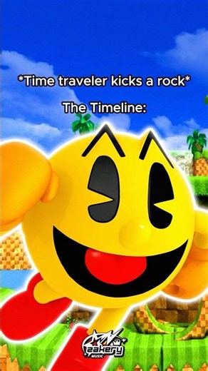 *Time traveler kicks a rock* #pacman #sonicthehedgehog