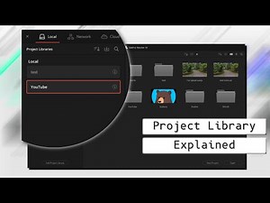 Project Library in DaVinci Resolve explanation.