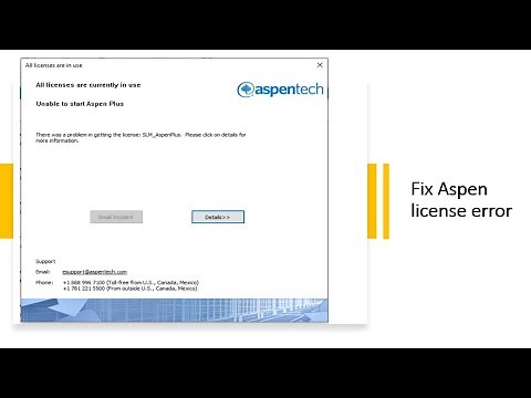 How to fix Aspen Plus & Apen Hysys license Error - All licenses are currently in use - Method 2