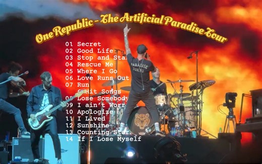 戒断专用：超清记录One Republic2024巡演上海站全场