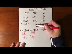 Inverse Trig Functions - Find Exact Value Part 2