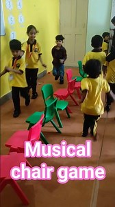 Fun Musical Chair Game With Junior Kids🪑🎉|| School Activities Highlight #fun #shorts #musicalchair