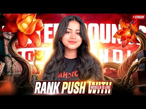 🔴TOP 100 CONQUEROR RANK PUSH DAY - 1000 BGMI LIVE 🥶| ROSELLA IS LIVE |
