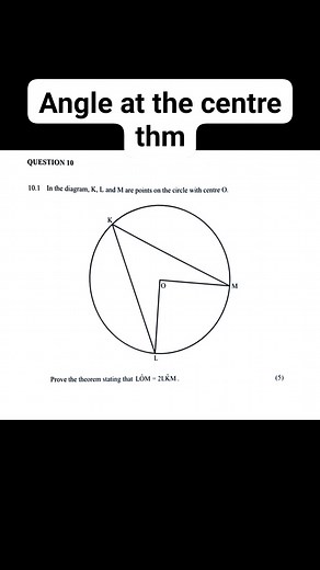 Angle at the centre theorem | High school mathematics