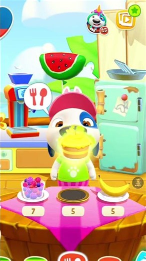 😂Hungry Hank Gets Sour Cake & Vomits Rainbows!🌈 #talkinghank #funny #gaming