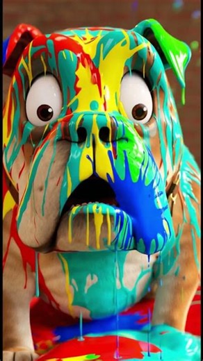 Rainbow Paint Explosion! 🎨🔥 | Miu & Milo’s Messy Art Disaster