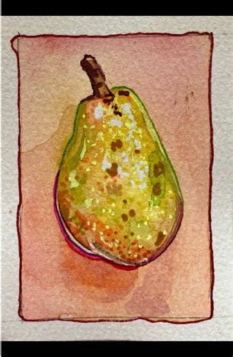 New batch of mini paintings scheduled to be released, starting January 31st. Link in bio! #miniartwork #miniart #minipainting #minidrawing #minifruit