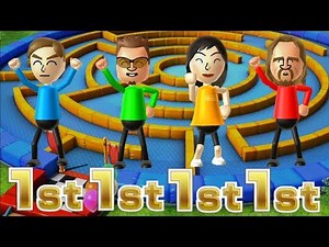 Wii Party MiniGames - Guest B Vs Cole Vs Misaki Vs Ryan (4 Players, Master Difficulty)