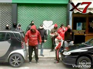 Gate -7- Hooligans At Play Olympiakos Piraeus Greek Hools