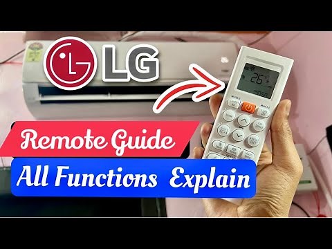 LG AC Remote Control Manual | How To Use LG AC Remote Control