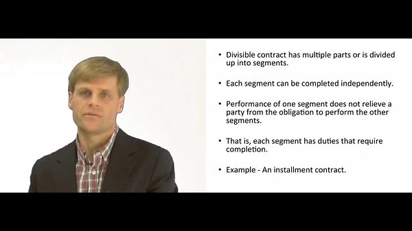 What is a divisible contract?