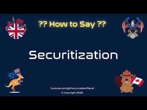 🏦 📊 How to Pronounce Securitization? (CORRECTLY) | Pronunciation Planet