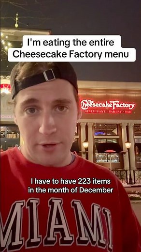 Eating the entire Cheesecake Factory menu (275 items)