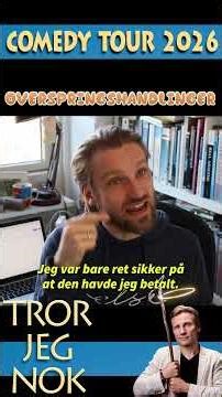 Overspringshandlinger #trorjegnok #standup