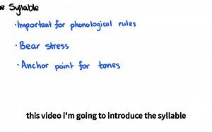 [音系学 Phonology] Syllables 音节