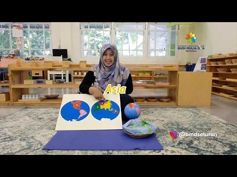 Montessori - Puzzle Map of The World with Ms. Nanda