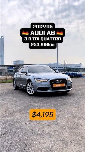 Ready for Sale: 2012/05 AUDI A6 3.0 TDI Quattro • 253,818 km • $4,195