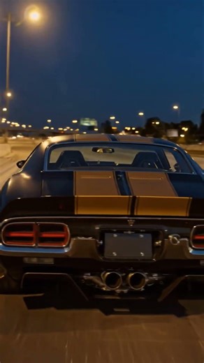 classic muscle car with modern technology