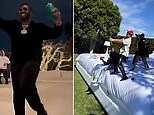 Resurfaced video shows Diddy and his sons jumping on his massive backyard bed