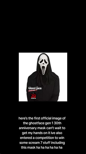 Can't wait to get the 30th anniversary gen 1 ghostface mask