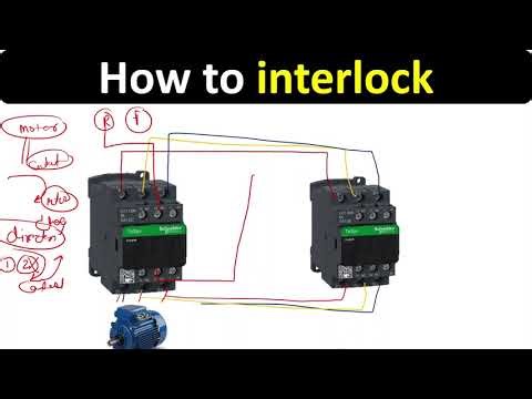 motor interlock kaise kare / reverse forward starter / contactor interlock