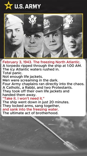 4 Chaplains Gave Away Their Last Life Jackets on a Freezing, Sinking Ship