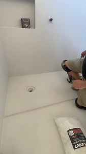 Another shower base done right ✅ Perfect falls and tile day 💪 Every detail counts when you’re chasing perfection 👌 #2ezytiling #tilerlife #tiling #tradie #melbournetiler #showerbase #screed #waterproofing #perfection #interiordesign #sigmaitalia #keratrade #tilersofinstagram #tilingwork #bathroomrenovation #floorandwalltiling #australiantiler #renovation #tradielife #construction #tilingaustralia #buildersofinstagram #workmanship #tileporn #tilinggoals #sitework #showerrenovation #melbournetra